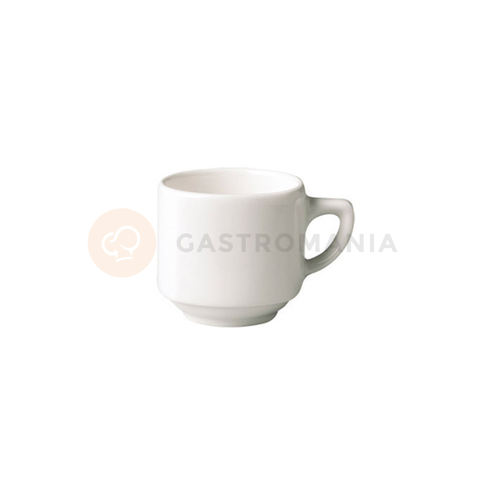 Porcelanowa, sztaplowana Filiżanka do espresso, 90 ml, biała porcelana | RAK, Ska