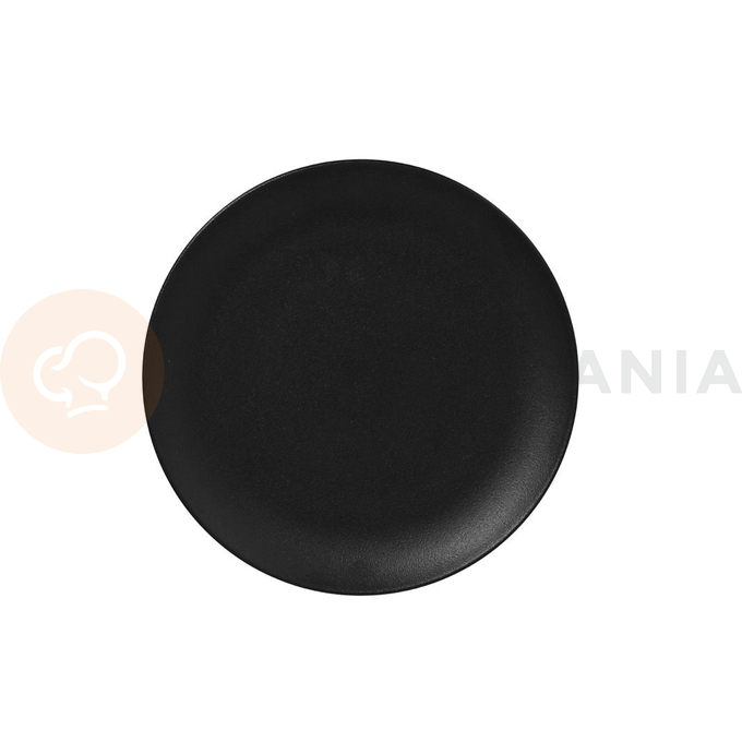 Czarny talerz płaski Nano Volcano 27 cm, porcelana | RAK, Neofusion