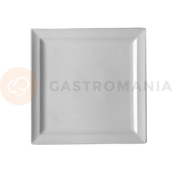 Talerz płaski - kwadratowy 27x27 cm, biała porcelana | RAK, Classic Gourmet