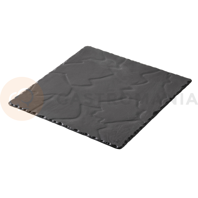 Talerz kwadratowy 25x25 cm, czarny | REVOL, Basalt