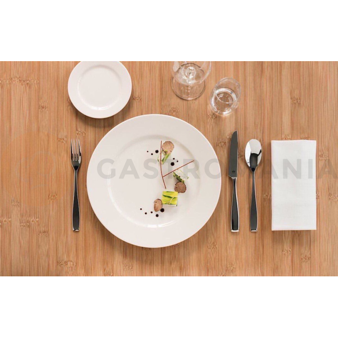 Talerz płaski o średnicy 13 cm, biała porcelana | RAK, Banquet