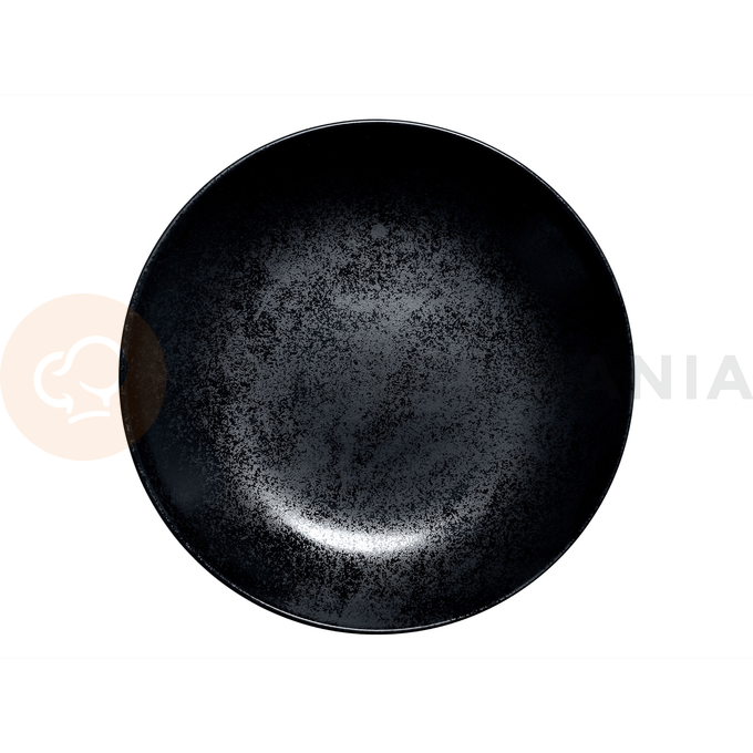 Talerz głęboki - Coupe 28 cm, czarna porcelana | RAK, Karbon