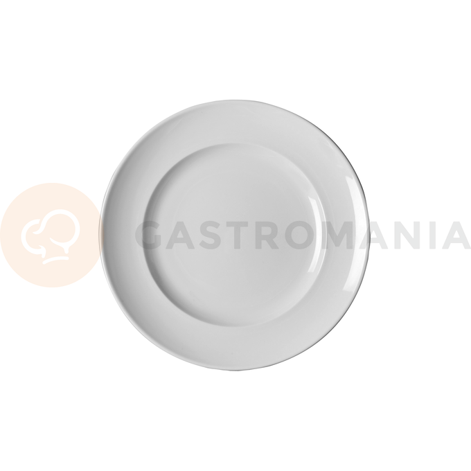 Talerz płaski - okrągły o średnicy 33 cm, biała porcelana  | RAK, Classic Gourmet