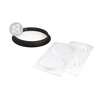 Zestaw form do tart - 2 pierścieni 150 mm + forma silikonowa 2x 122x20 mm, 228 ml | SILIKOMART, Kit Tarte Ring Round