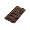 Forma do pralin i czekoladek - guzik, 30x30x6 mm, 50 ml - SCG29 Choco Botton | SILIKOMART, Easychoc