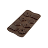 Forma do pralin i czekoladek - ciastka, 49x29x6,8 mm, 129 ml - SCG25 Choco Biscuit | SILIKOMART, Easychoc