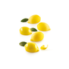 Zestaw form do przygotowania deseru na zimno - 15 szt., 30 ml, 55x38x27 mm - Limone &amp; Lime 30 | SILIKOMART, 3D Fruits