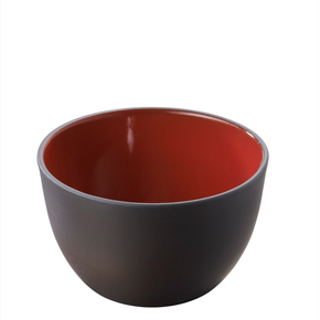 Mała miska 11 cm, czarna, wnętrze: czerwone | REVOL, Solid