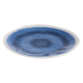 Talerz z niebieskiej melaminy o średnicy 21,5 cm | APS, Blue Ocean