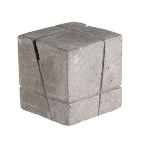 Kwadratowa, betonowa podstawka z etykietami 3 x 3 x 3 cm | APS, 71493