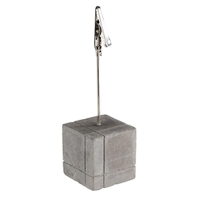 Kwadratowa, betonowa podstawka z etykietami 3 x 3 x 12 cm | APS, 71494