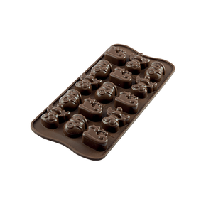 Forma do pralin i czekoladek - zima, 33x27x15 mm, 116 ml - SCG23 Choco Winter | SILIKOMART, Easychoc