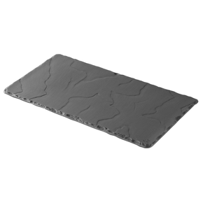Talerz prostokątny 30x16 cm, czarny | REVOL, Basalt