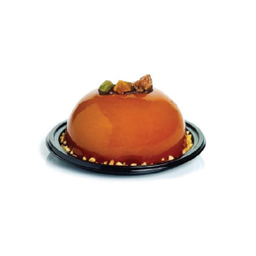 Zestaw czarnych podstaw do przechowywania ciast, ciastek, deserów i pralin - 100 szt., 100 mm | SILIKOMART, Small Tray Round