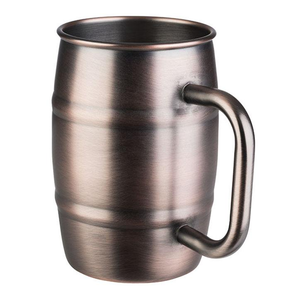 Kufel stalowy w miedzianym kolorze do piwa 0,5 l | APS, Beer Mug
