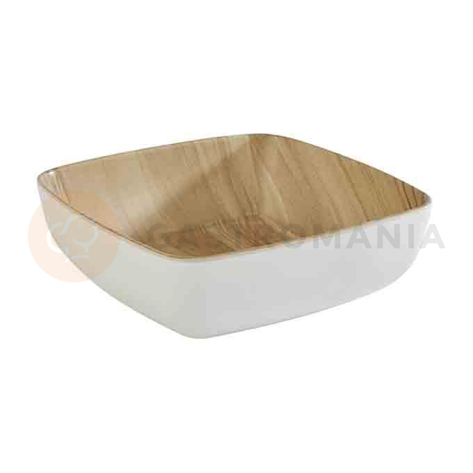 Miska z biało-brązowej melaminy 32,5 x 26,5 cm | APS, Frida