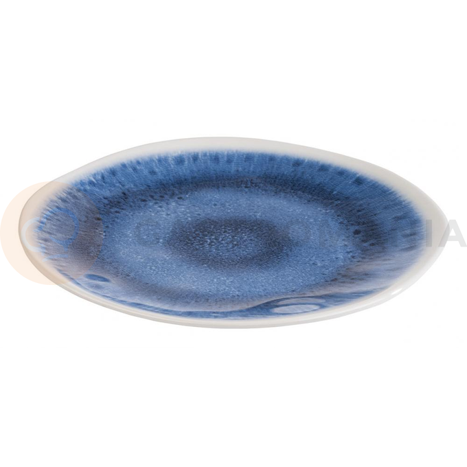 Talerz z niebieskiej melaminy o średnicy 21,5 cm | APS, Blue Ocean