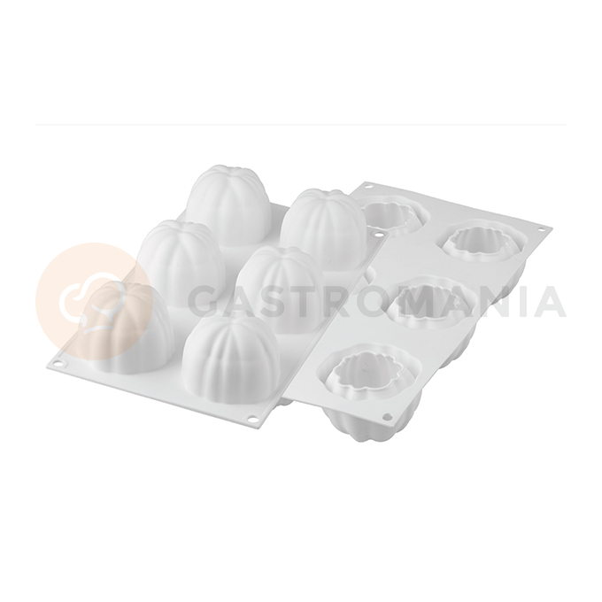 Zestaw form do przygotowania deseru na zimno - 6x 68x52 mm, 120 ml - Bloom 120 | SILIKOMART, Round