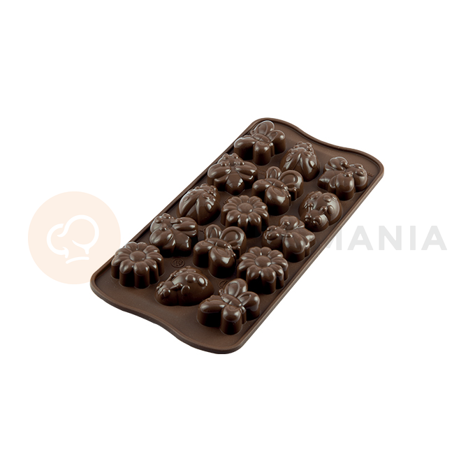 Forma do pralin i czekoladek - wiosna, 36x26x15 mm, 111 ml - SCG24 Choco Springlife | SILIKOMART, Easychoc