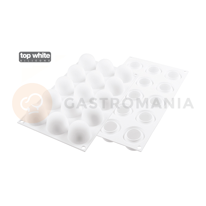 Silikonowa forma do trufli - 40x 5 ml, 42x46mm - Truffles 40 | SILIKOMART, Bubble