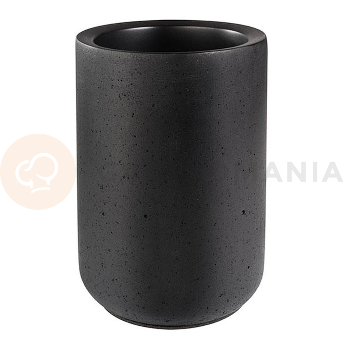 Cooler na butelkę wina wykonany z betonu o średnicy 12 / 10 cm | APS, Element Black
