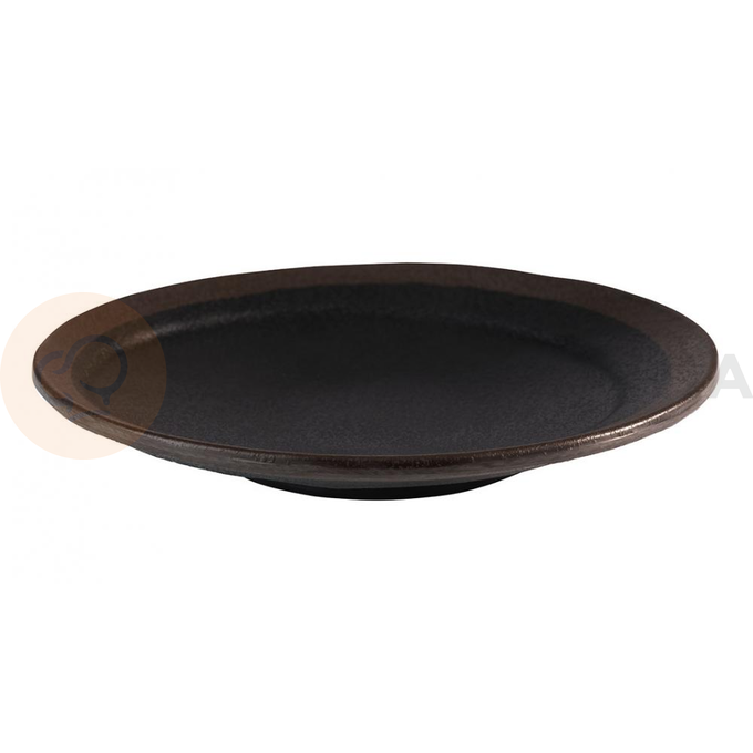Talerz serwingowy z brązowej melaminy o średnicy 28 cm | APS, Marone