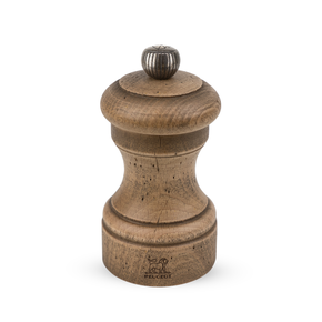 Młynek do soli z drewna bukowego, naturalny postarzany 10 cm | PEUGEOT, Bistro