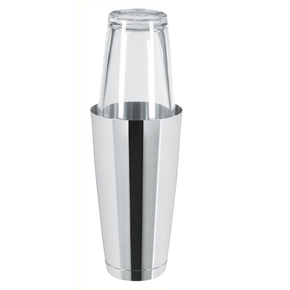 Boston Shaker o pojemności 0,8 l ze szklanicą w kolorze stalowym | BAREQ, Bar Profesional