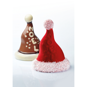 Forma do czekolady - czapka św. Mikołaja, 130x170 mm, 180 g - KT153 | PAVONI, Noel