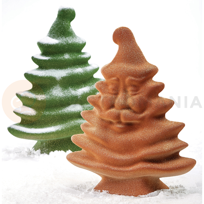 Forma do czekolady - mikołajowa choinka, 160x75x200 mm, 250 g - KT135 | PAVONI, Albero Animato