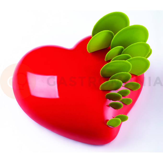 Silikonowa forma do deserów 3D - serce, 175x165x58 mm, 960 ml - KE016S | PAVONI, Passion
