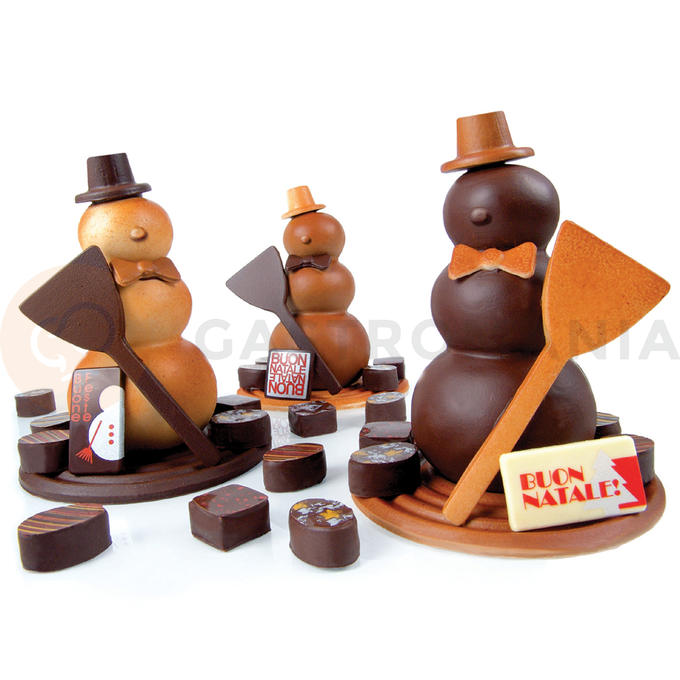 Forma do czekolady - bałwan, 130x200 mm, 300 g - KT22 | PAVONI, Pupazzo Di Neve
