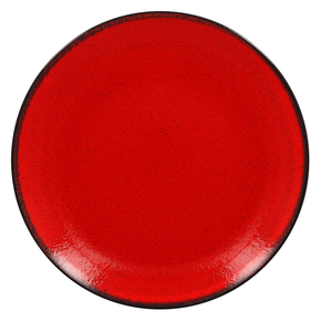 Talerz płaski okrągły 24 cm, czerwony | RAK, Fire