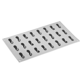 Silikonowa forma do przystawek 24x fistaszek 47x19x16 mm, 7 ml, 300x175 mm - GG014S | PAVONI, Peanut