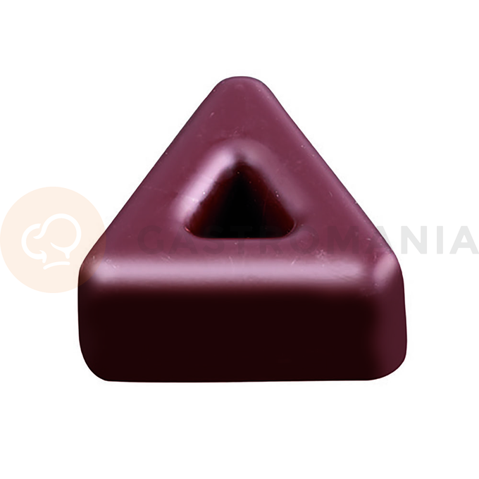Forma z tritanu do pralin - trójkąt z dziurką 21 szt., 33x30x15 mm, 10 gr - PC49FR | PAVONI, Iconic