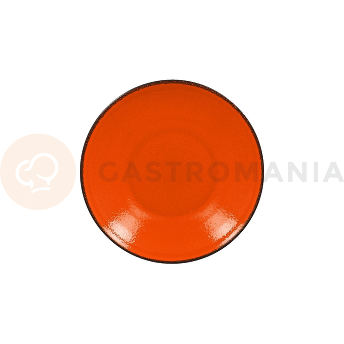 Talerz płaski okrągły 24 cm, pomarańczowy | RAK, Fire