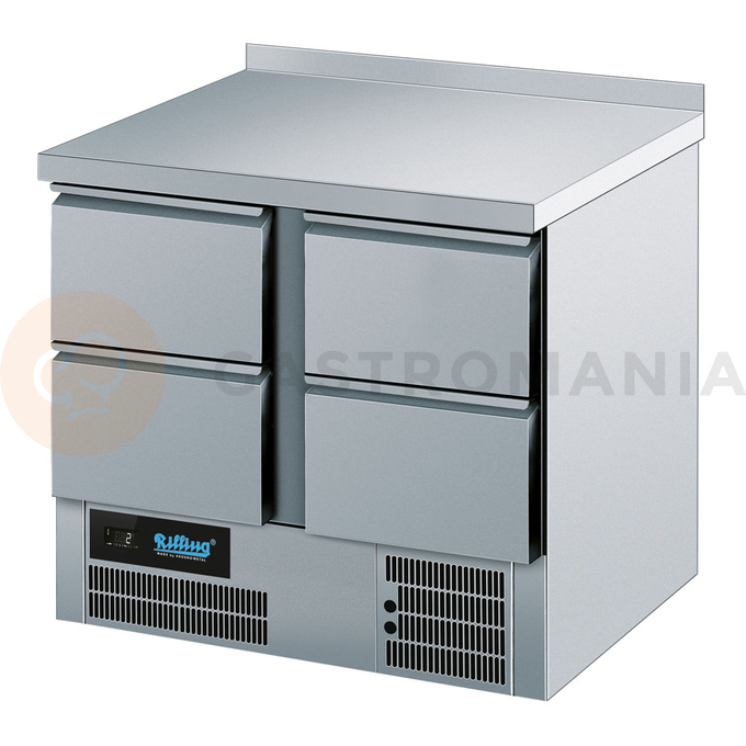 Stół chłodniczy z 4 szufladami 270 l, 950x700x850 mm | RILLING, AKT T0795 4CEV