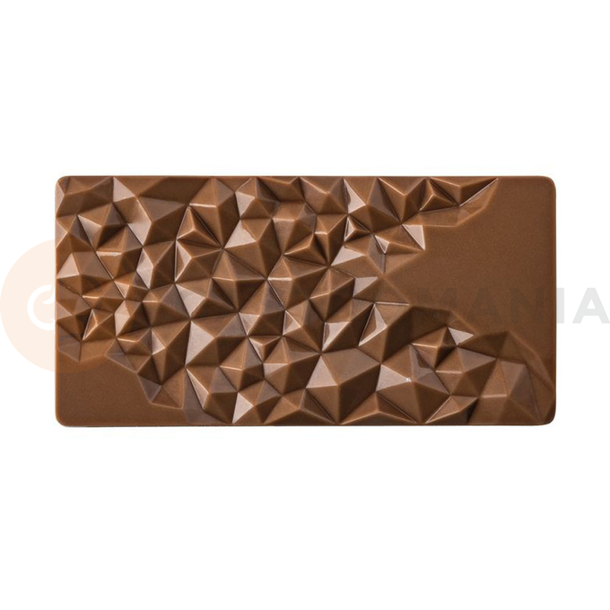 Forma z tritanu do tabliczek czekolady - 3 szt. x 100g, 155x77x10 mm - PC5004FR | PAVONI, Fragment