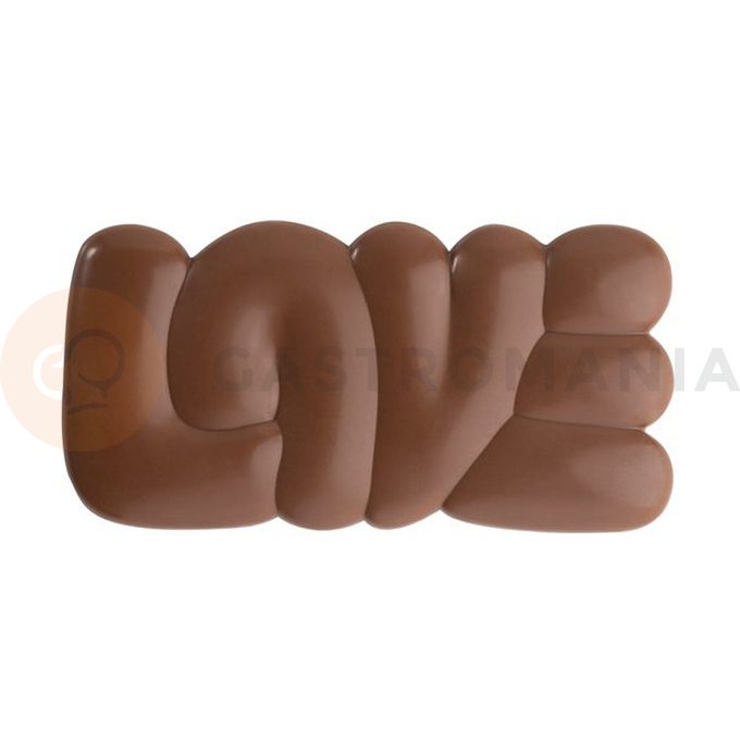 Forma z tritanu do tabliczek czekolady - 3 szt. x 100g, 150x76x10 mm - PC5000FR | PAVONI, Lovely