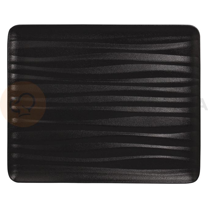 Półmisek prostokątny, czarny 26,5 x 16,2 cm | RAK, Shared