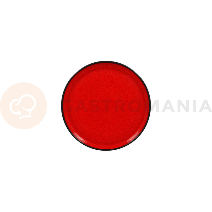 Talerz płaski okrągły 27 cm, czerwony | RAK, Fire
