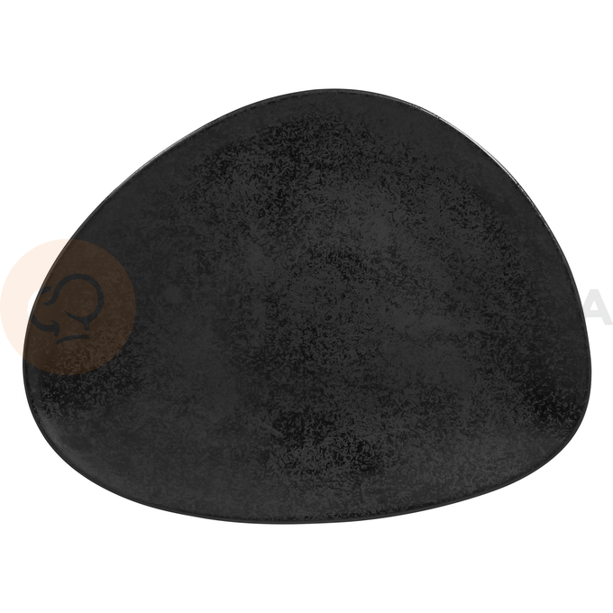Talerz płaski, czarny 33 x 25 cm | RAK, Shaped