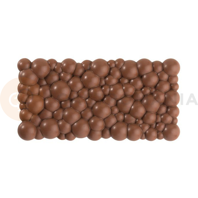 Forma z tritanu do tabliczek czekolady - 3 szt. x 100g, 150x77x12 mm - PC5001FR | PAVONI, Sparkling