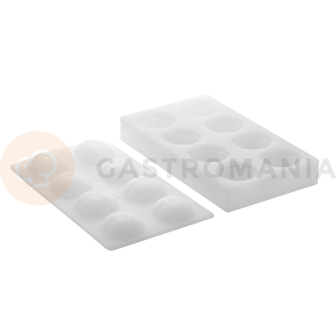 Silikonowa forma do deserów 3D Marron - 300x175 mm, 8x kasztan 85 ml - AF007S | PAVONI, Pavoduo