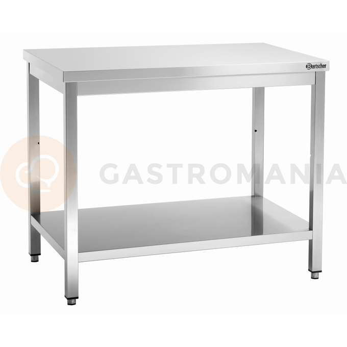 Stół roboczy serii 700, 1400x700x850 mm, otwarta półka | BARTSCHER, 311147