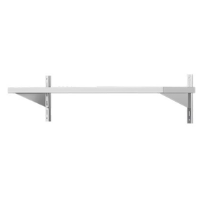 Półka wisząca ze stali nierdzewnej, pojedyncza 1200x300x250 mm | ASBER, WAS-1230/1