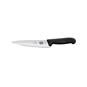 Nóż kuchenny, szerokie ostrze, 19 cm, czarny | VICTORINOX, Fibrox, 5.2003.19