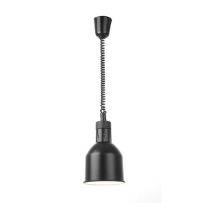 Lampa do podgrzewania potraw - wisząca, cylindryczna średnica 175x(H)250 mm, czarna | HENDI, 273852