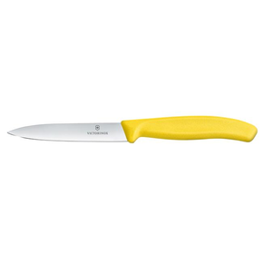 Nóż do jarzyn, gładki, 10 cm, żółty | VICTORINOX, Swiss Classic, 6.7706.L118