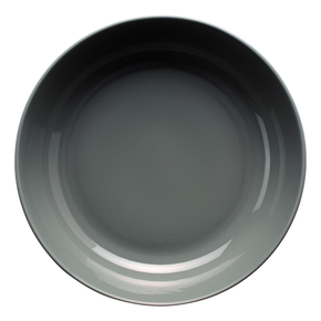 Szary dekorowany talerz głęboki o średnicy 23,5 cm | VERLO, Bet-On